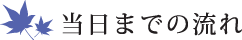 当日までの流れ